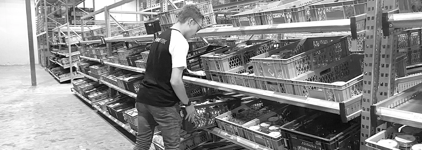 magazijnwerk via Teamwerk